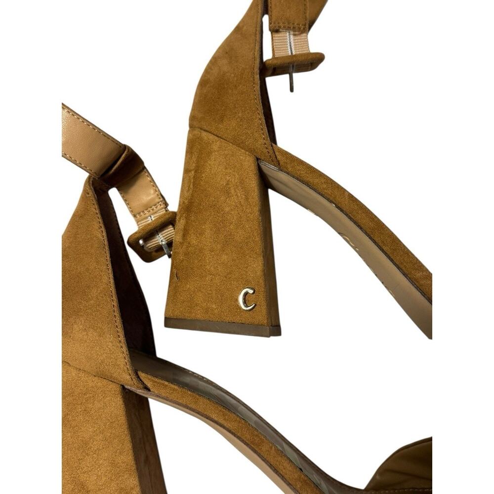 Circus NY Sam Edelman Resort 11 Suede Brown‎ Platform Block Heel Sandal Boho View 6